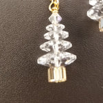 Swarovski crystal Christmas tree necklace