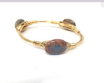 Aqua terra jasper bangle, feldspar bangle set of 3 bracelets