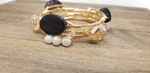 GA Tech game day bangle bracelet set