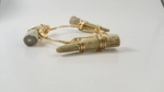 Arrowheads, antlers, and white howlite set of 3 bangle bracelets