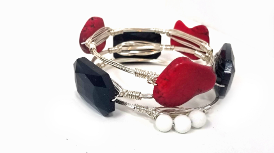 UGA game day bangle bracelet set