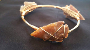 Arrowhead bangle bracelet