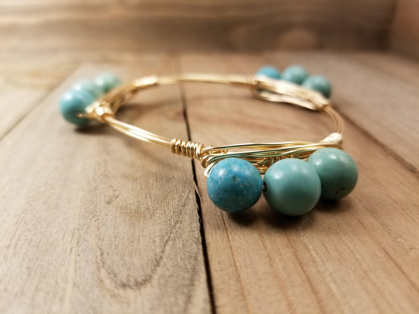 Turquoise bangle bracelet