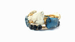 Labradorite bangle bracelet, grey bracelet, faceted gray bangle