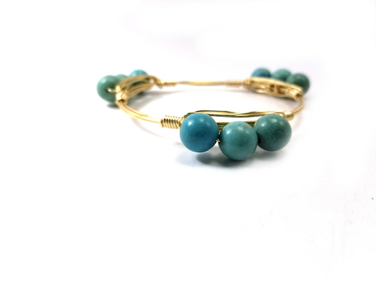 Turquoise bangle bracelet