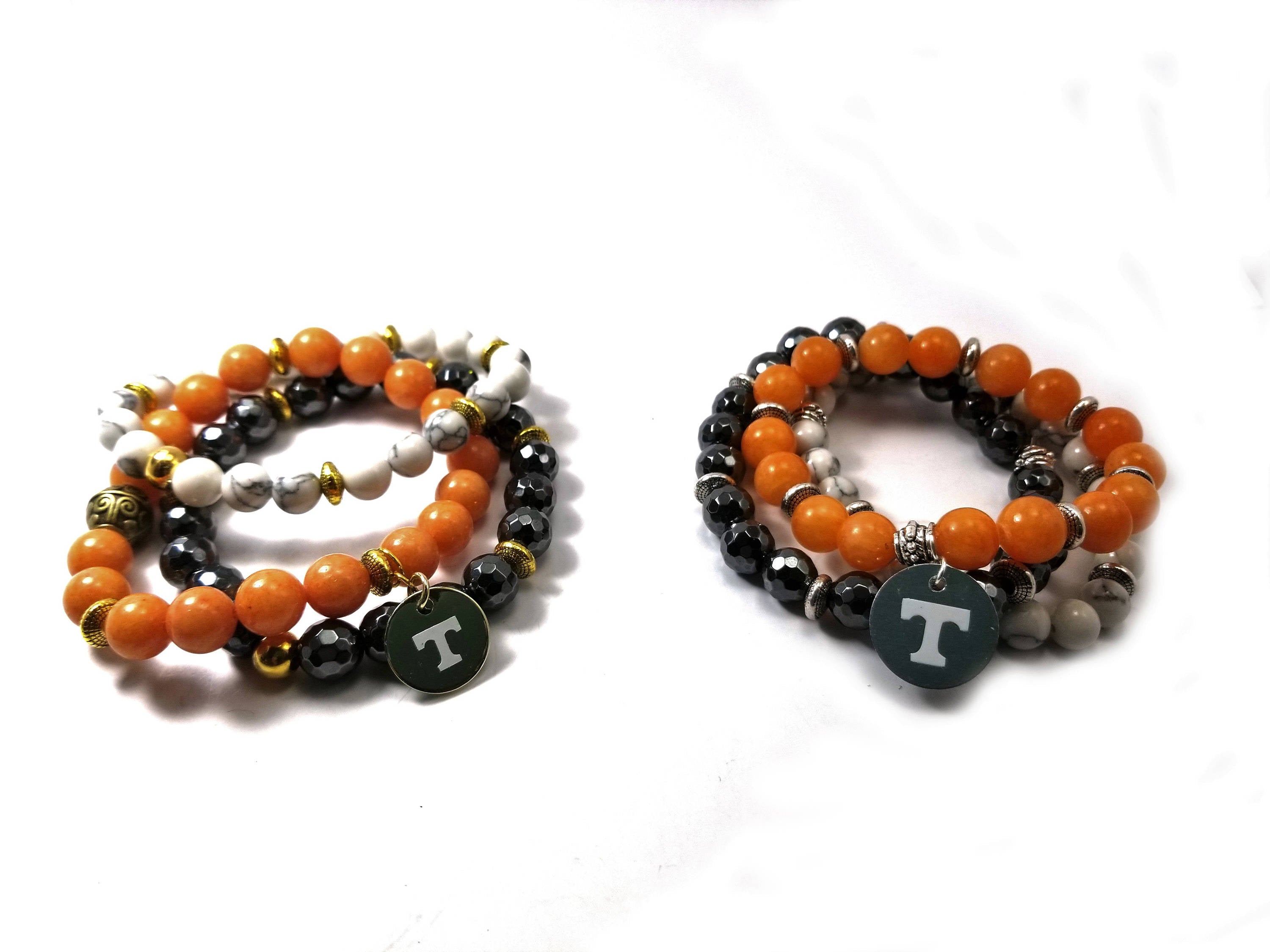 University of Tennessee beaded bracelet set of 3 stretch bracelets