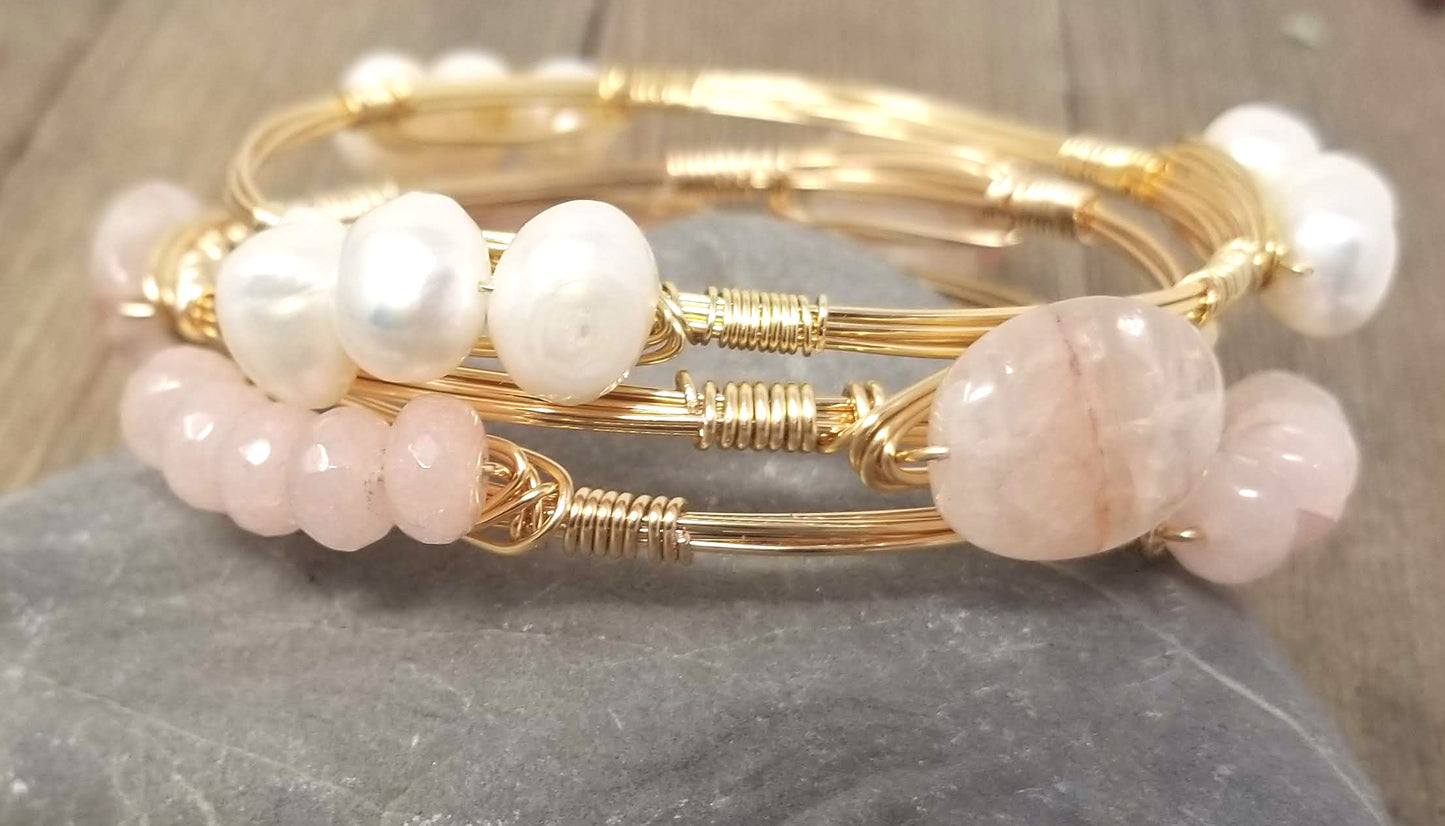 Pink bangle set