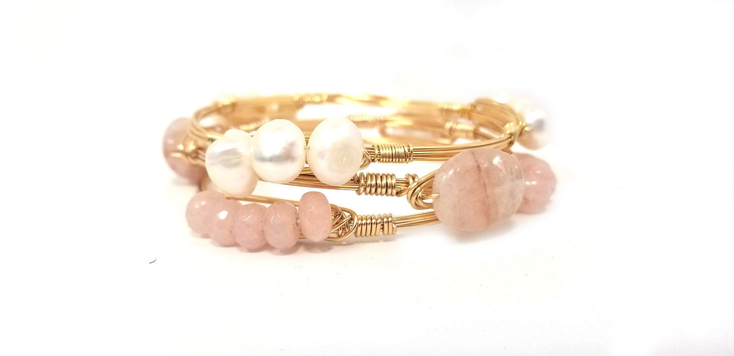 Pink bangle set